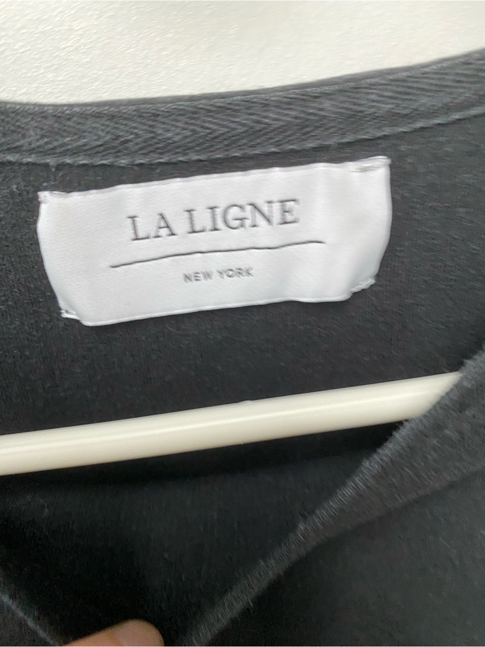 La Ligne designer cotton casual three quarter sleeve black and white top - Picture 4 of 5